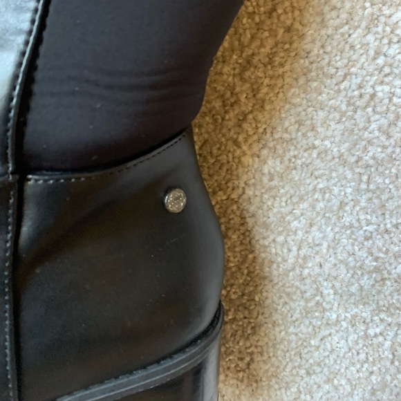 Women's Size 7.5 Dana Buchman Black Leather Boots - Picture 2 of 13